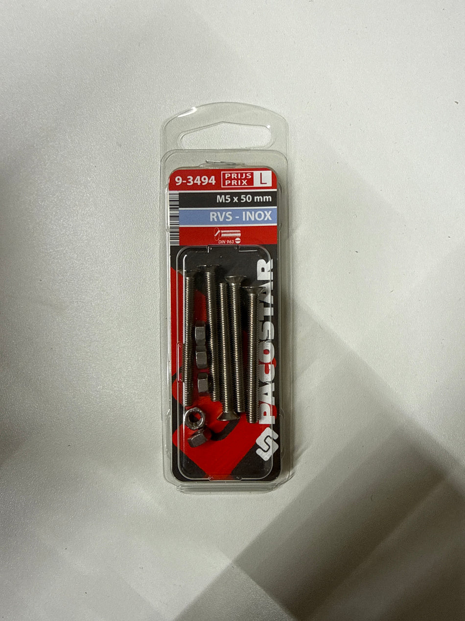 Rvs m5x50mm
