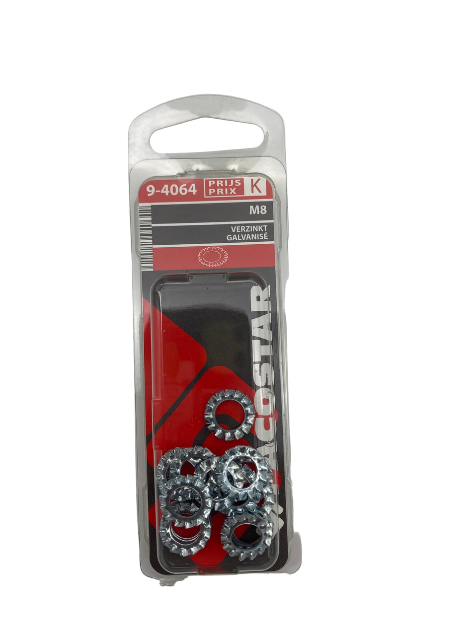 Platte sluitringen, verzinkt - M8 x 16 mm