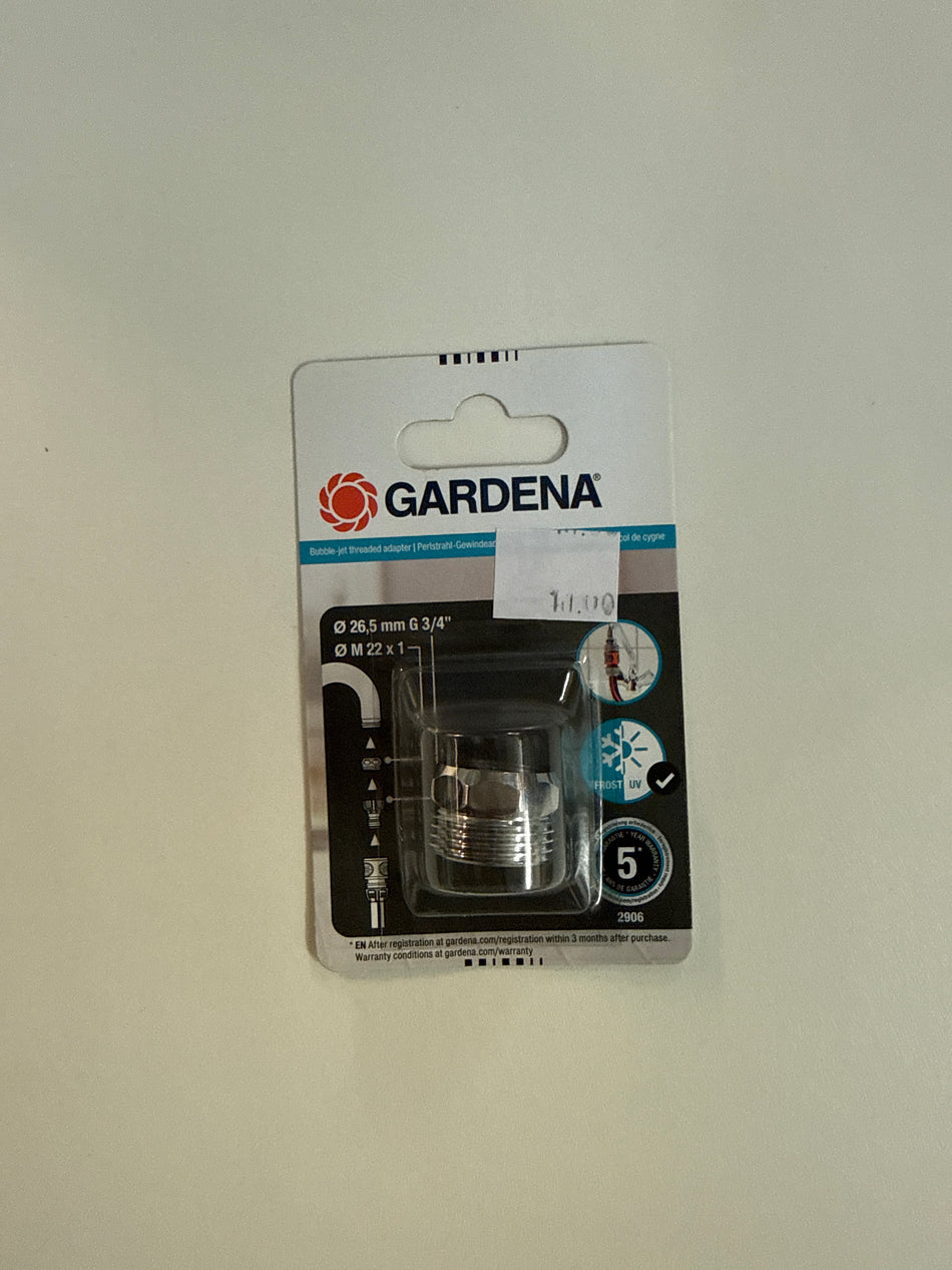 Bubble jet threaded adapter