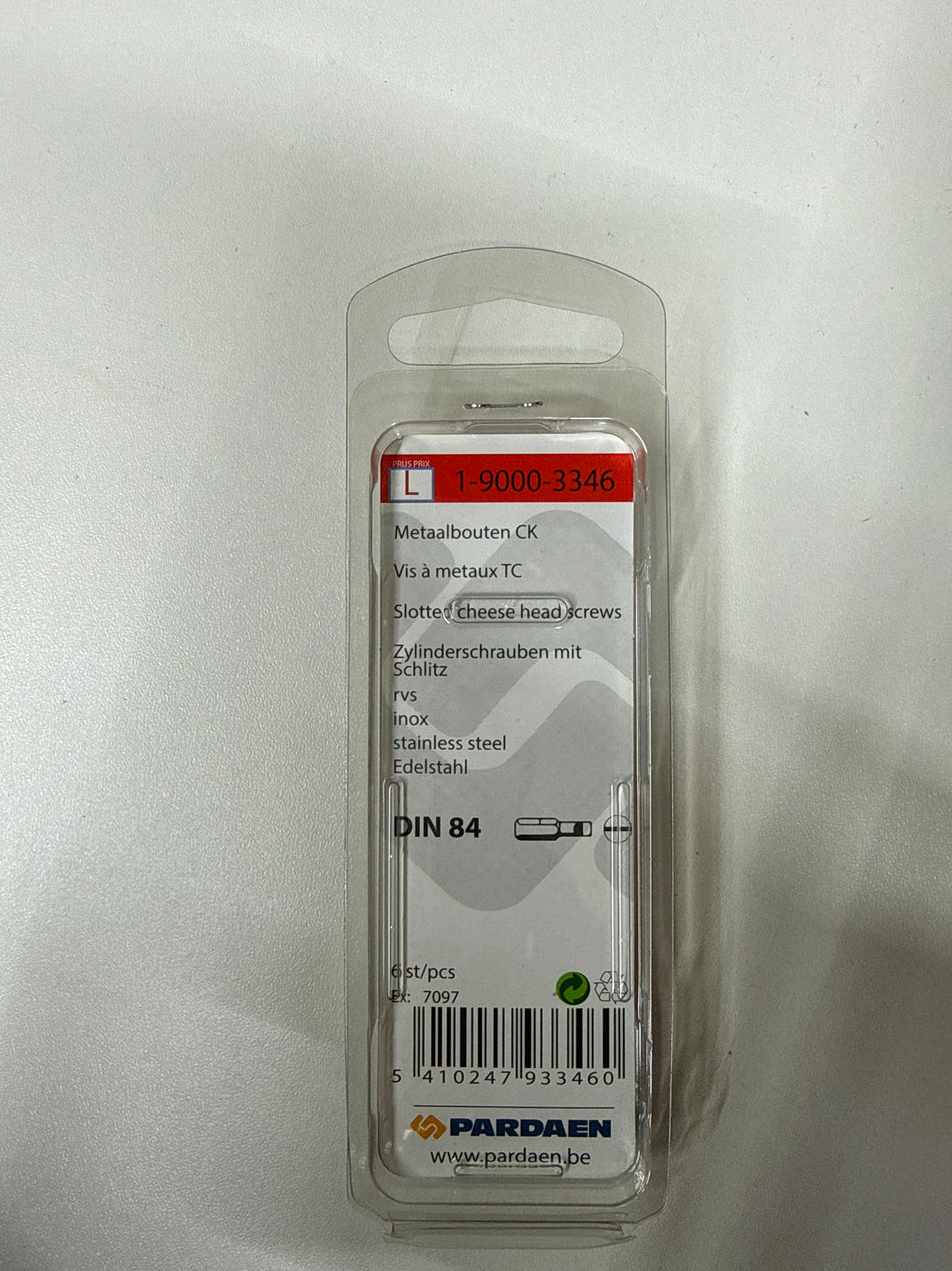 Rvs m6x20mm