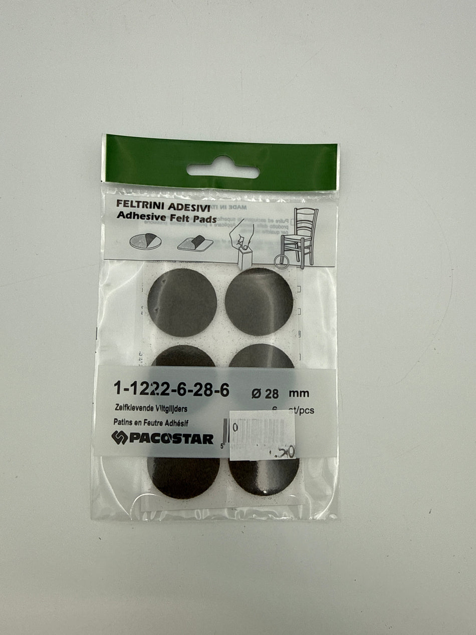 Zelfklevende viltglijders 28 mm