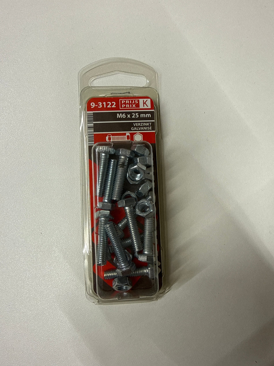 Verzinkt m6x25mm