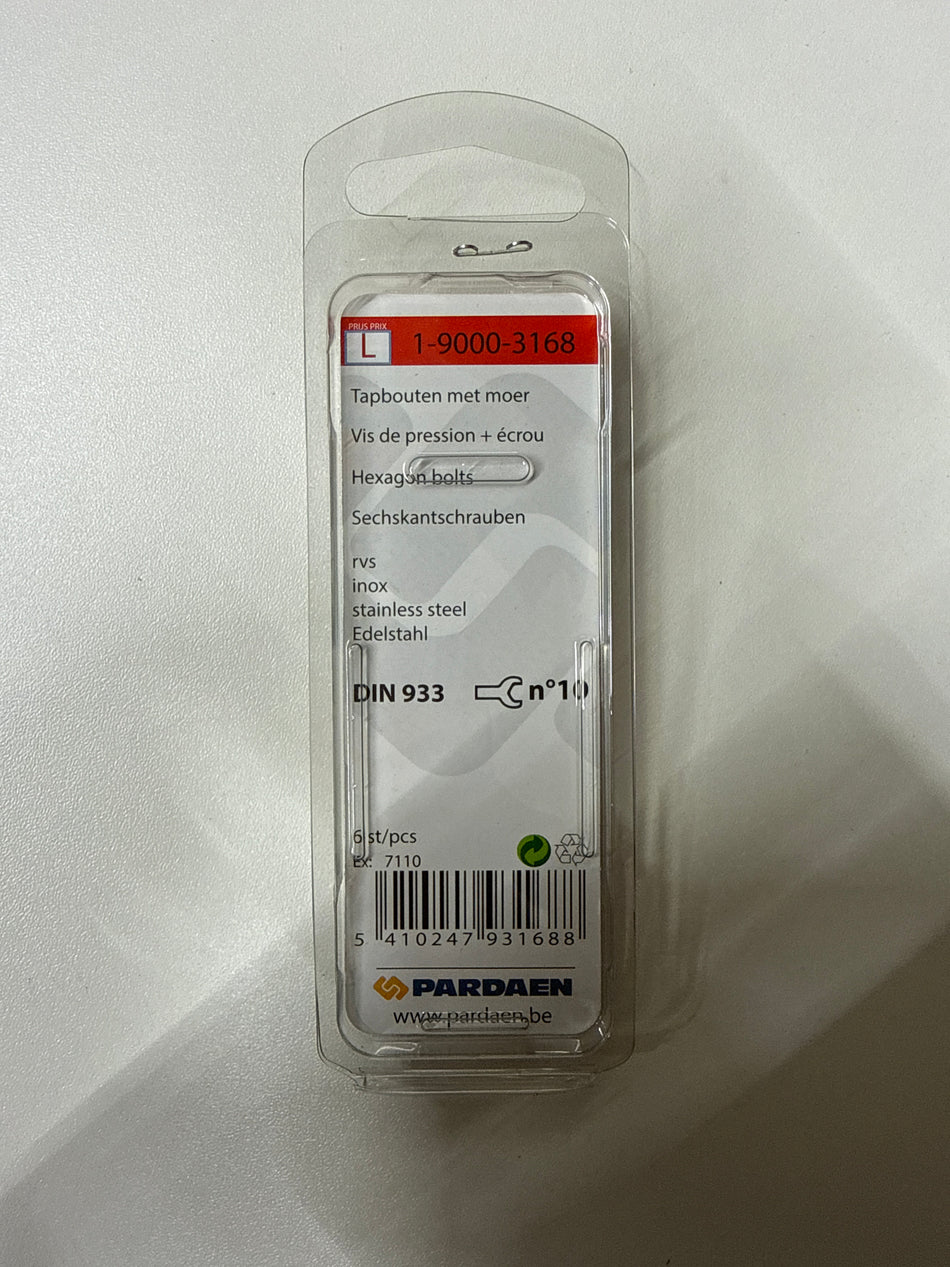 Rvs m6x30mm