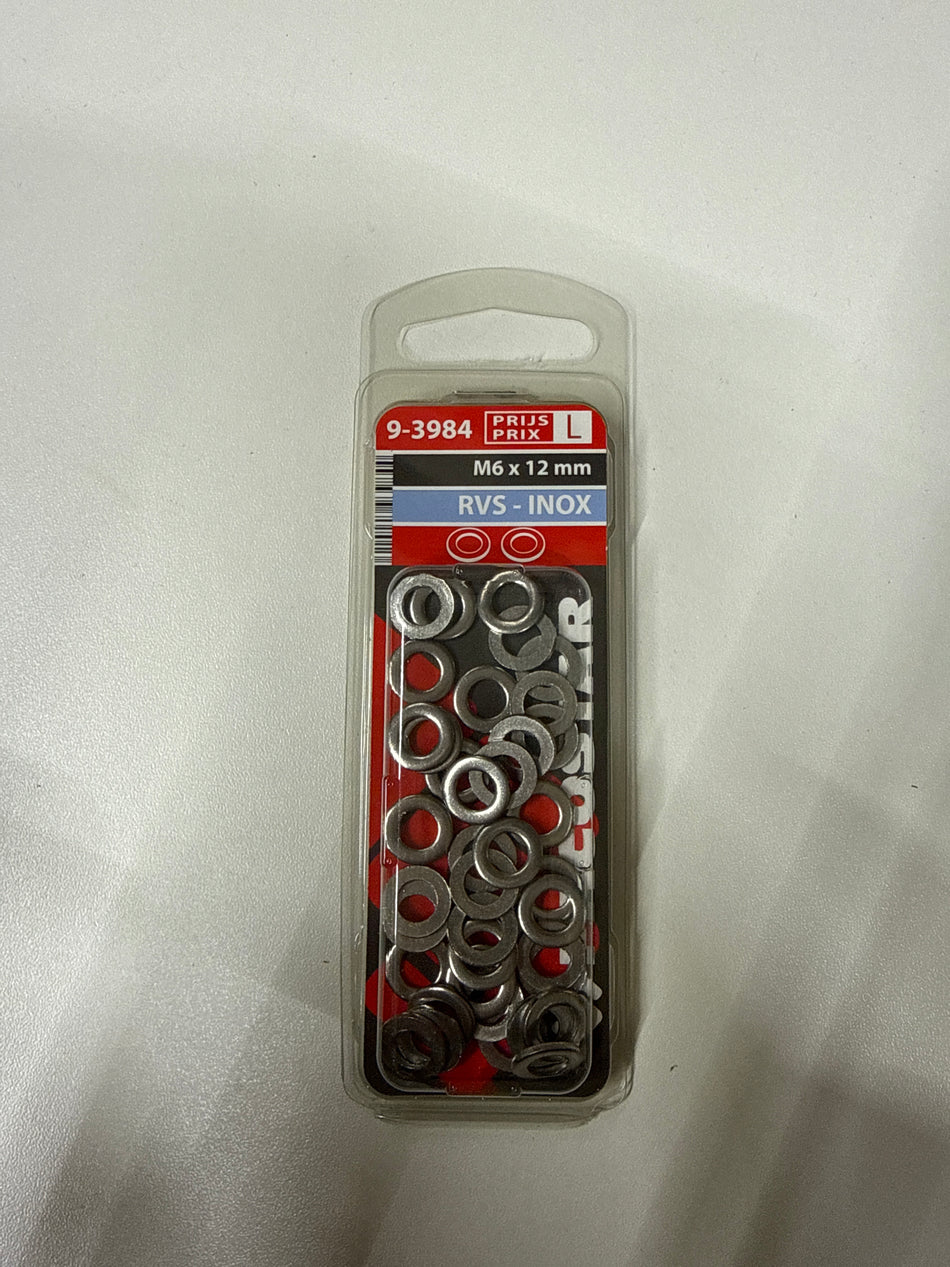 Rvs m6x12mm