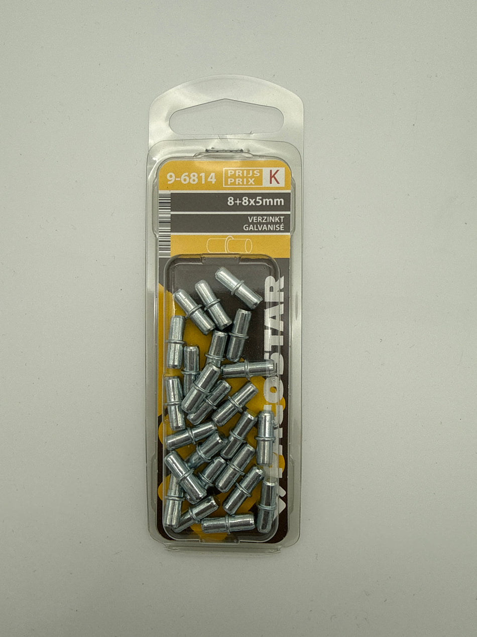 Schapdragertjes, verz., dubbel - 8+8x5mm