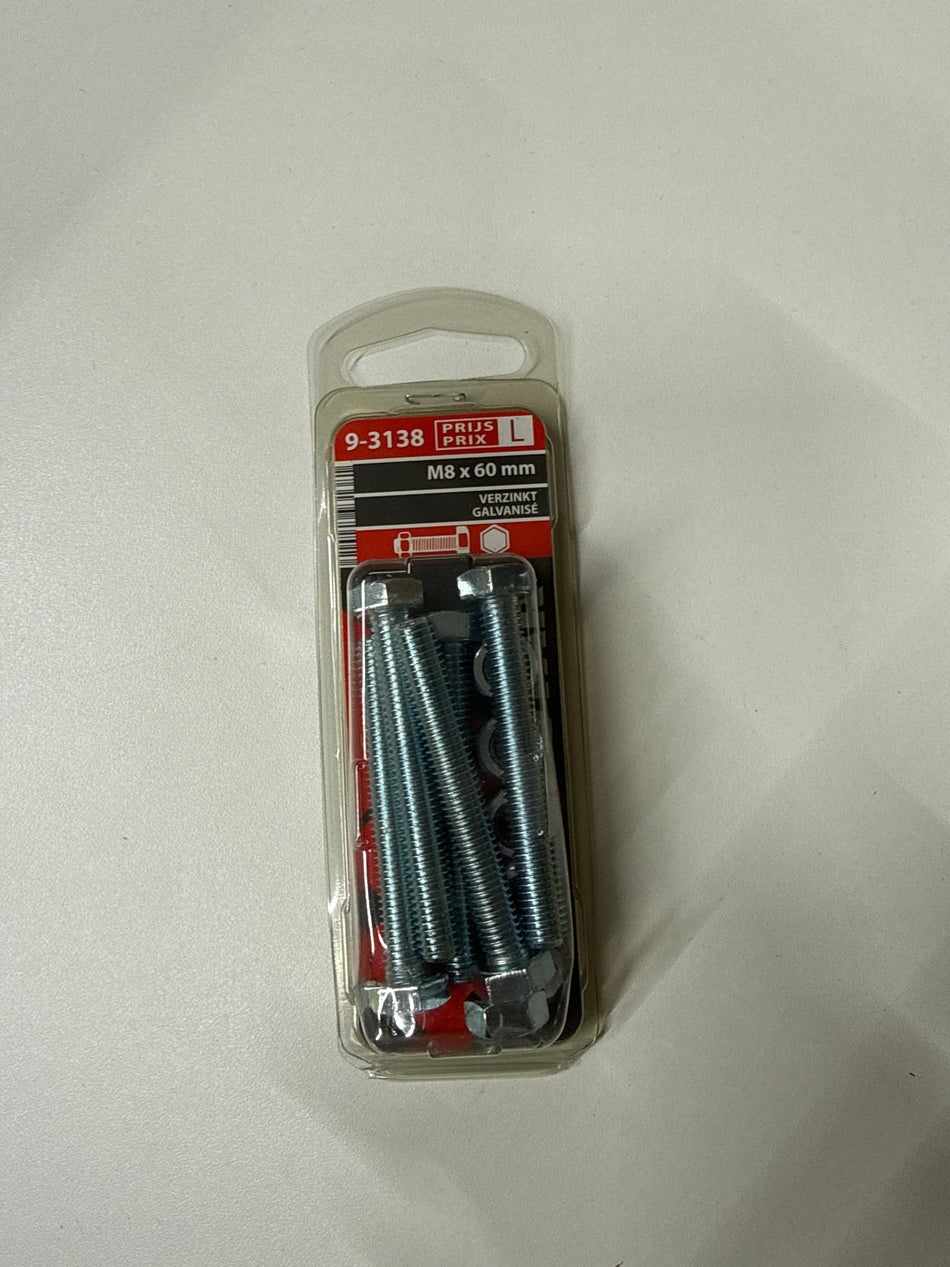 Verzinkt m8x60mm