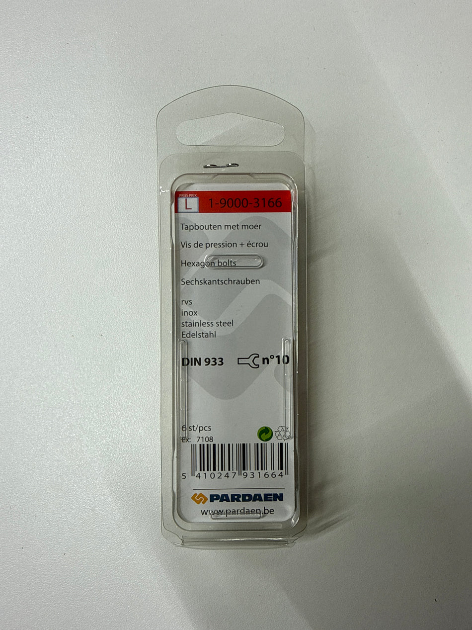 Rvs m6x20mm