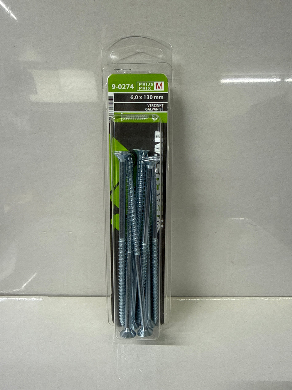 Verzinkt 6,0x130mm