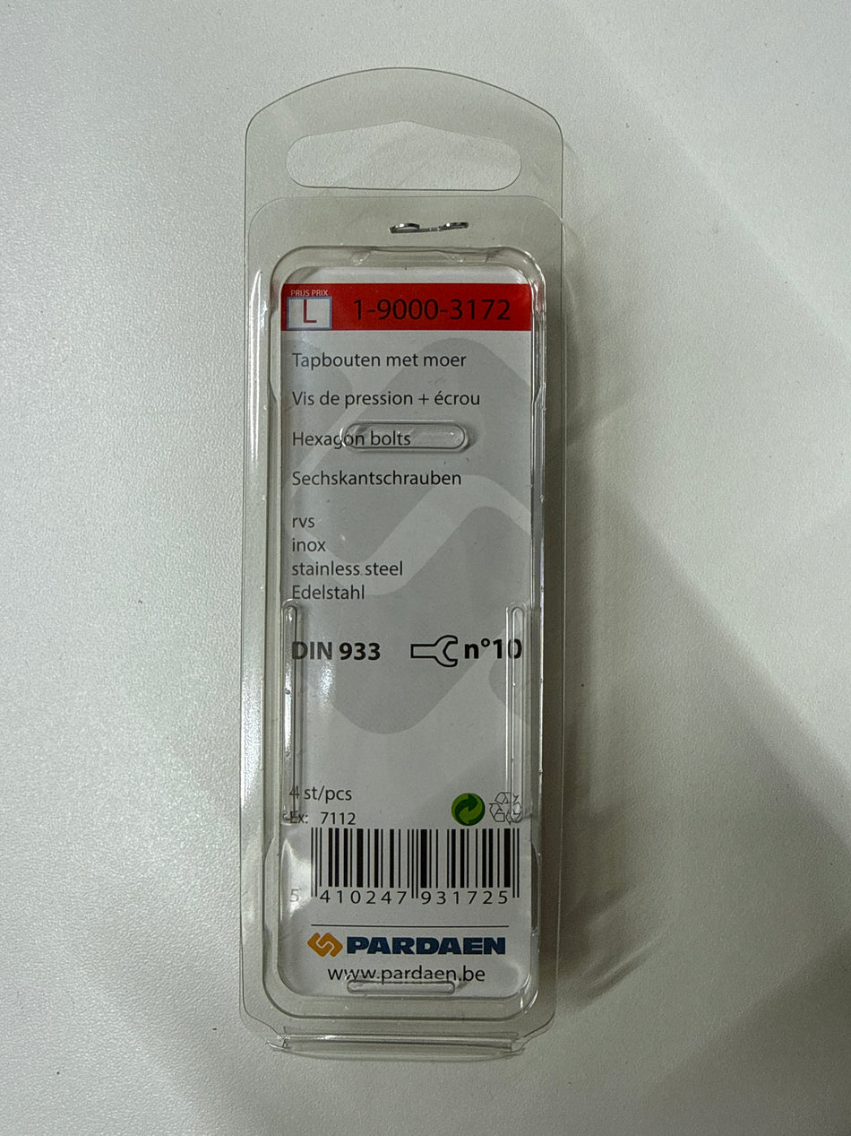 Rvs m6x50mm