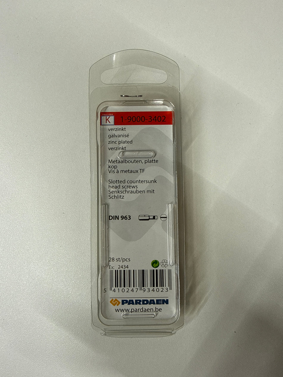 Verzinkt m3x16mm