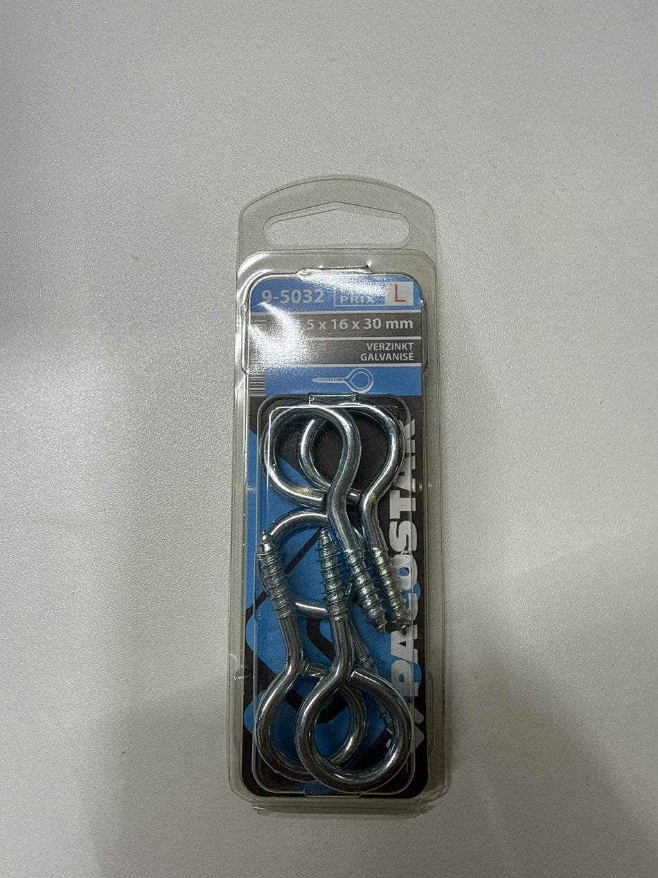 Verzinkt 4,5x16x30mm