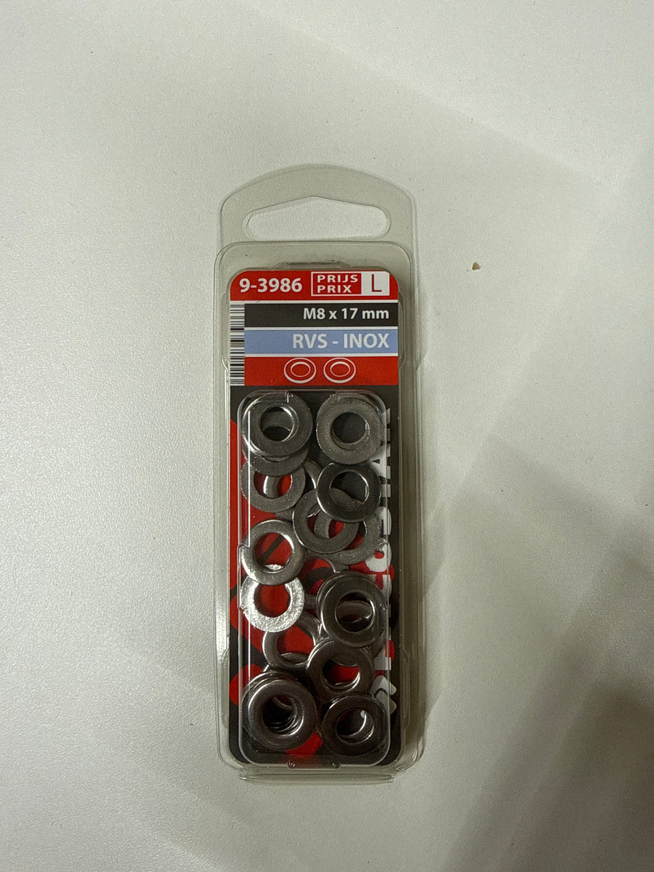 Rvs m8x17mm