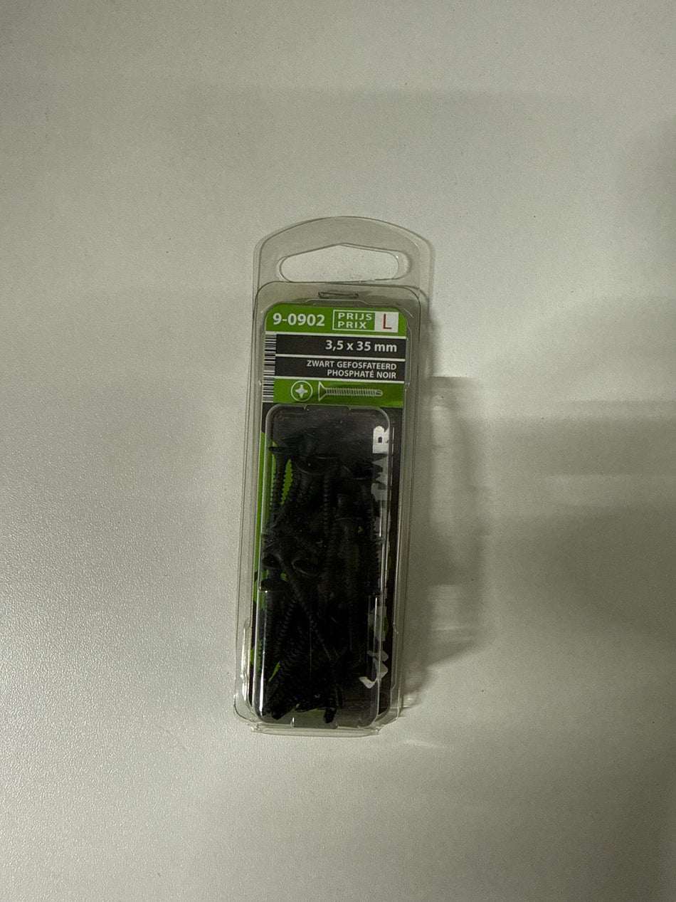 Zwart gefosfateerd 3,5x35mm