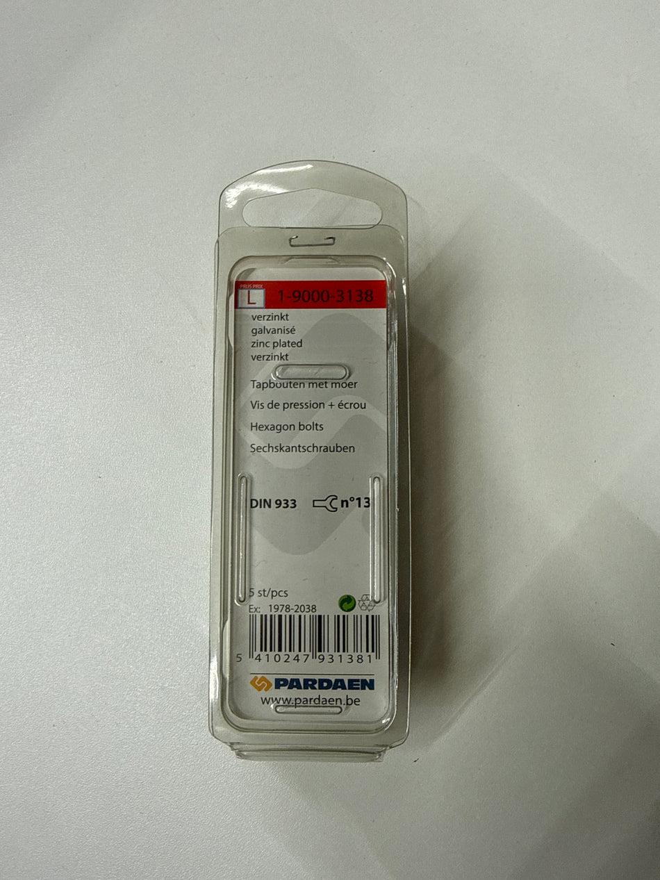 Verzinkt m8x60mm