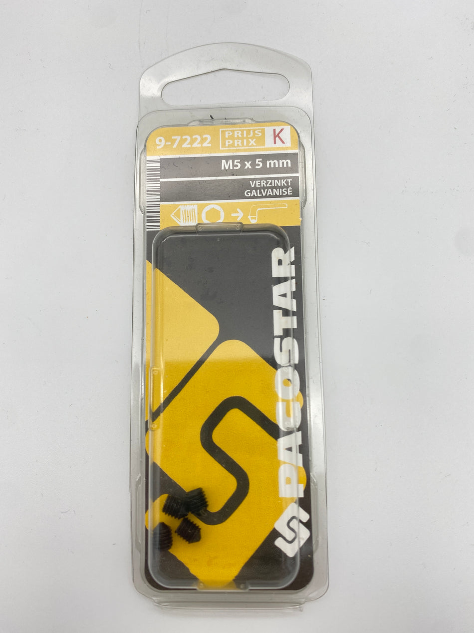 DEURKRUKBOUTJES BINNEN ZESKANT - M5 x 5 mm