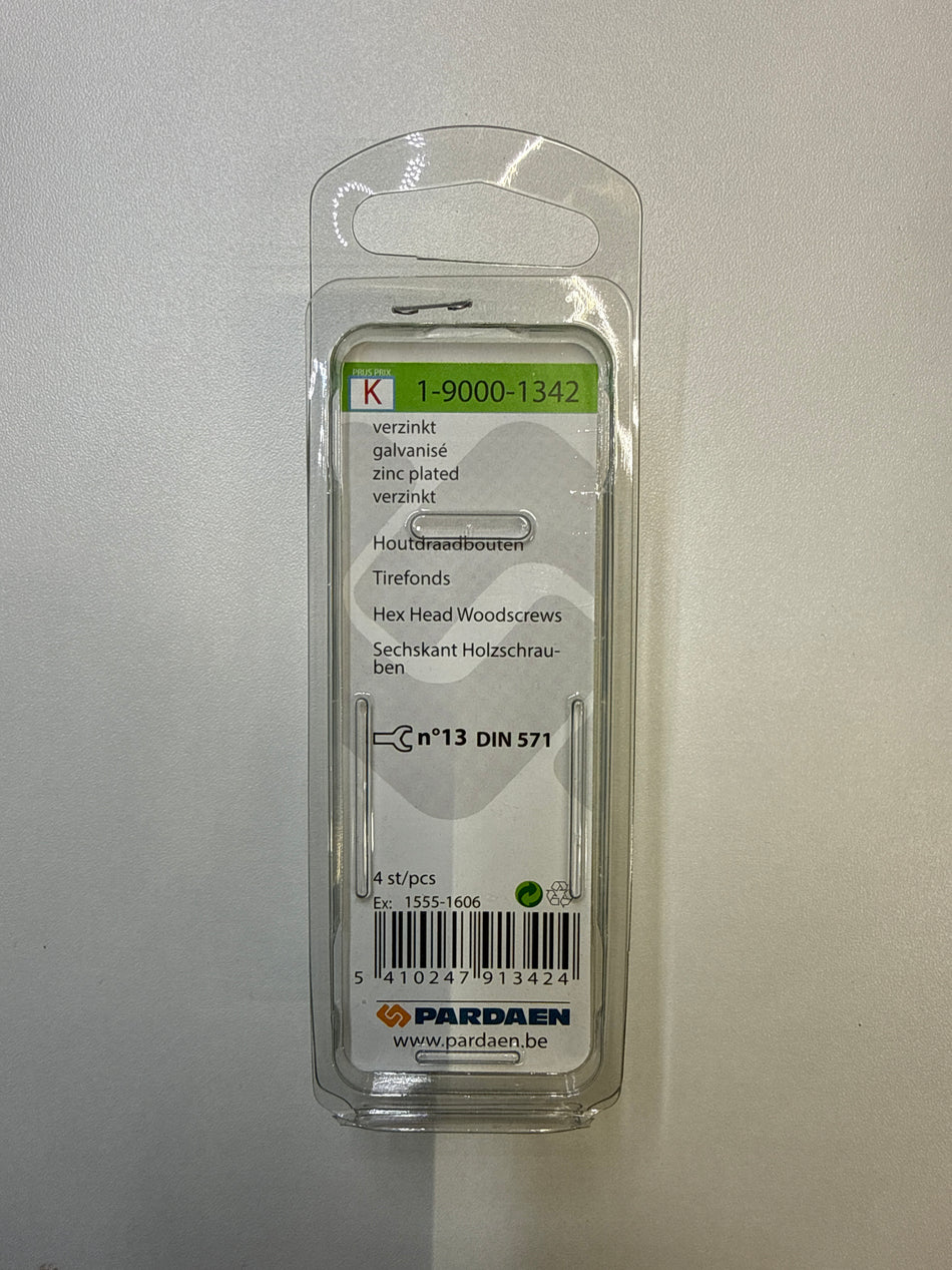 Houtdraadbouten, verzinkt - 8,0 x 60 mm