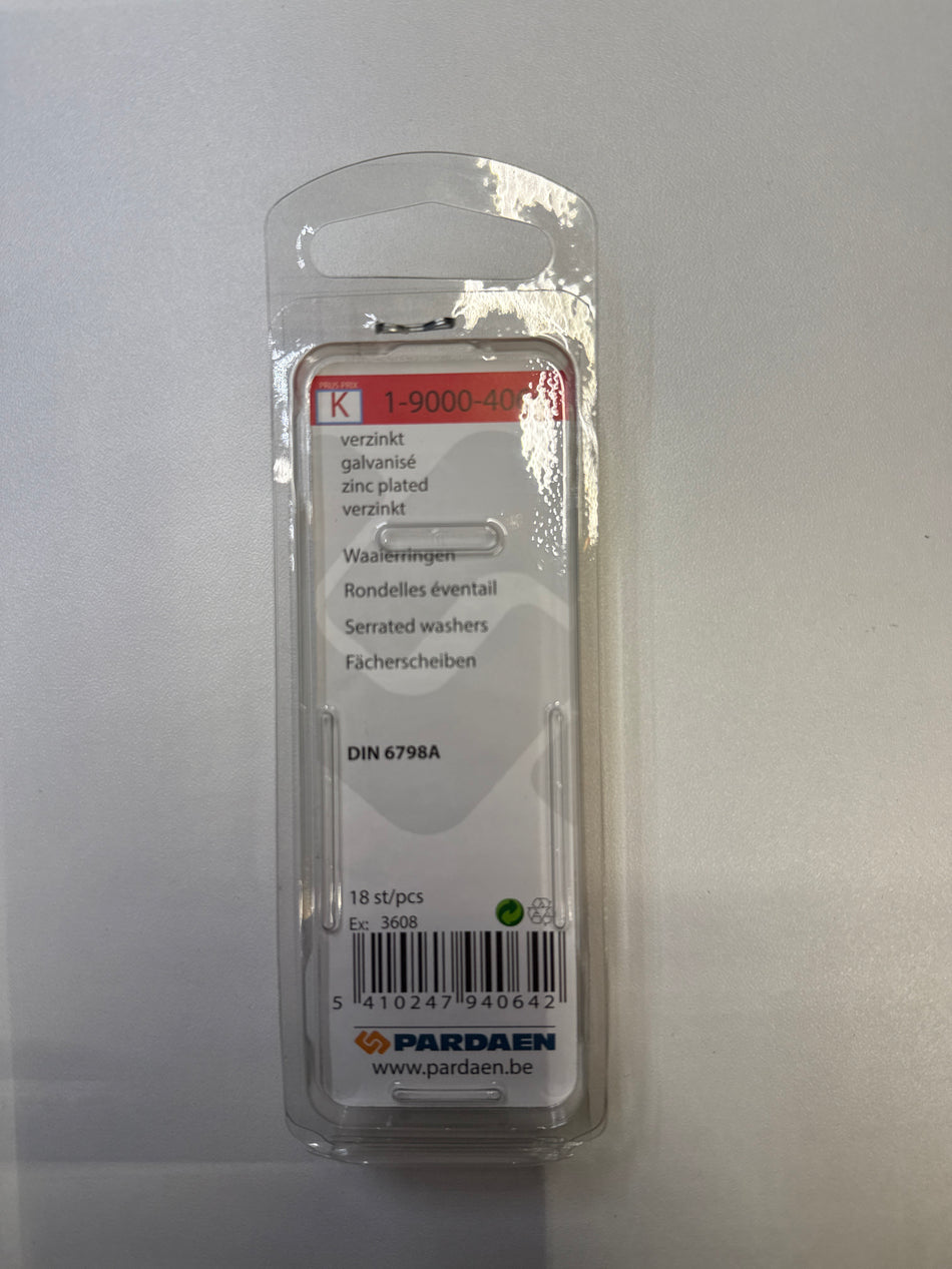 Waaierringen Verzinkt M8