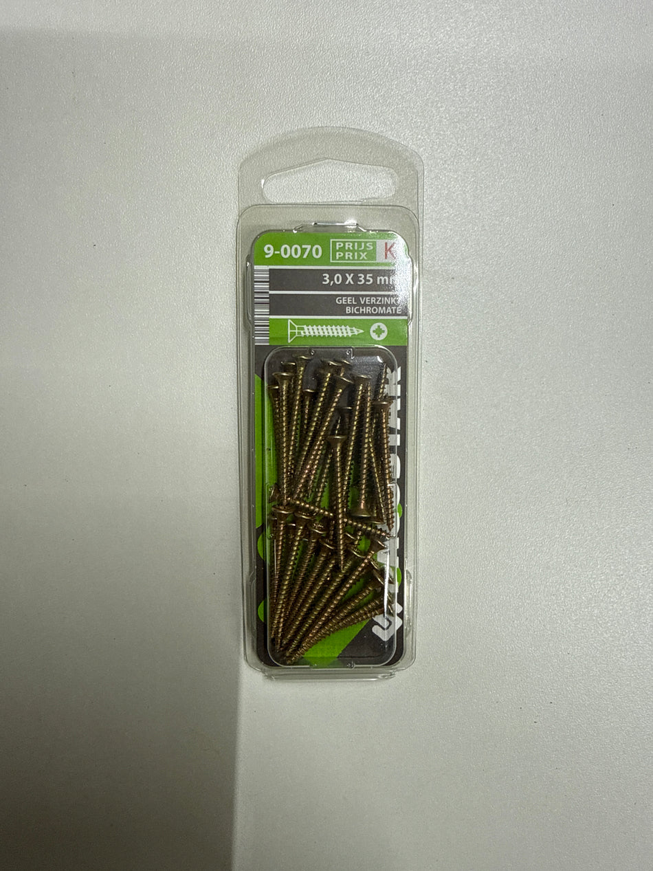Geel Verzinkt 3,0x35mm