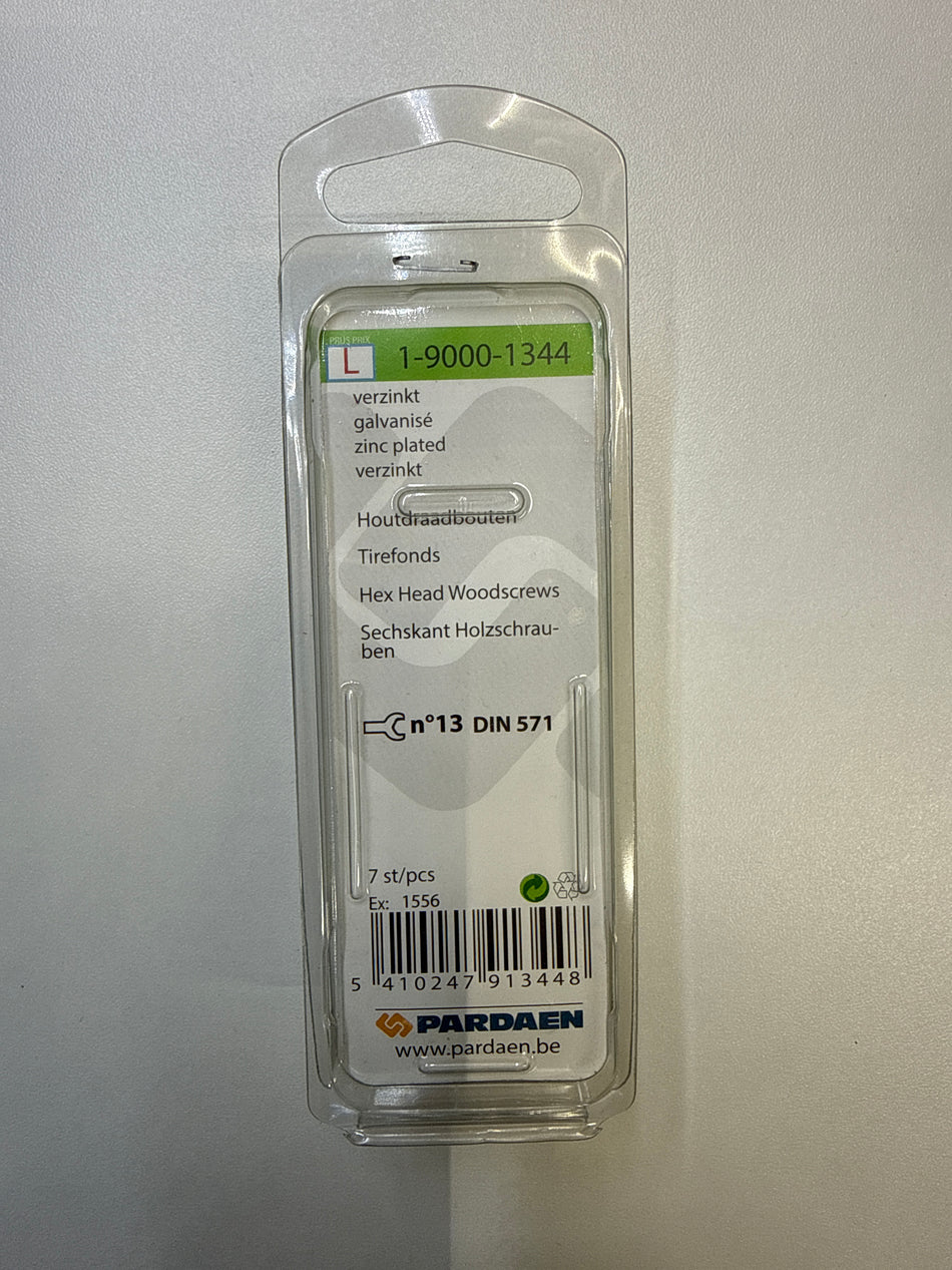 Houtdraadbouten, verzinkt - 8,0 x 70 mm