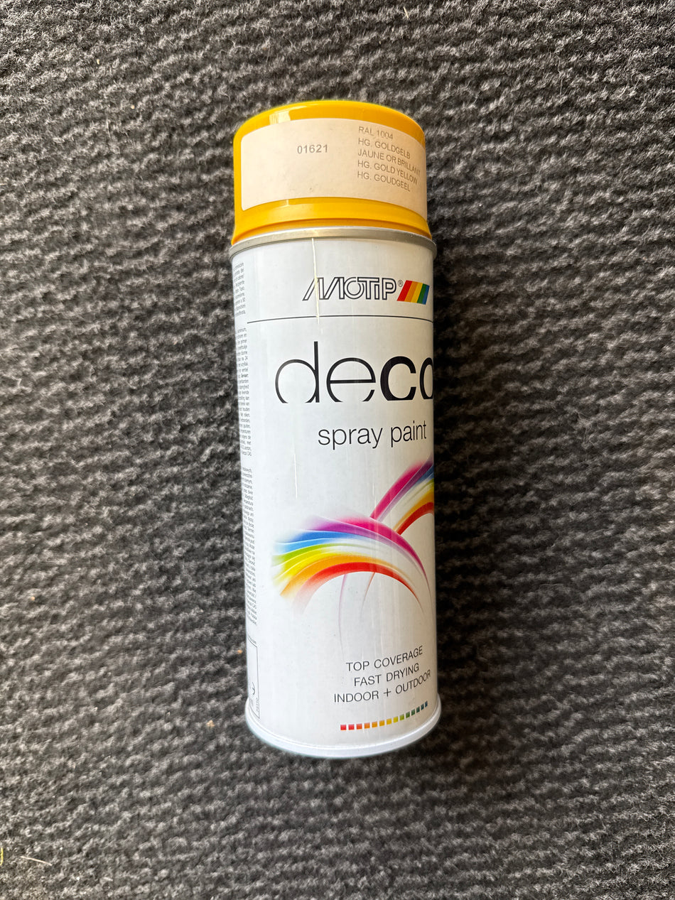 Spray paint geel Hoogglans