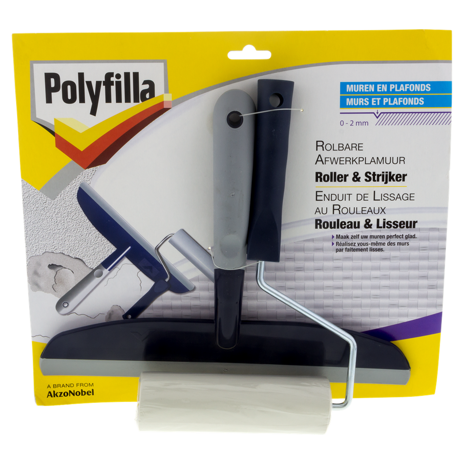 Rolbare Afwerkplamuur Roller & Strijker