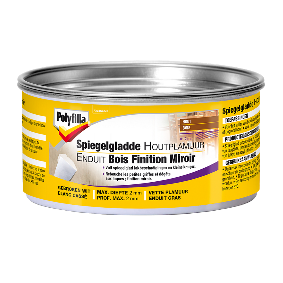 Spiegelgladde Houtplamuur