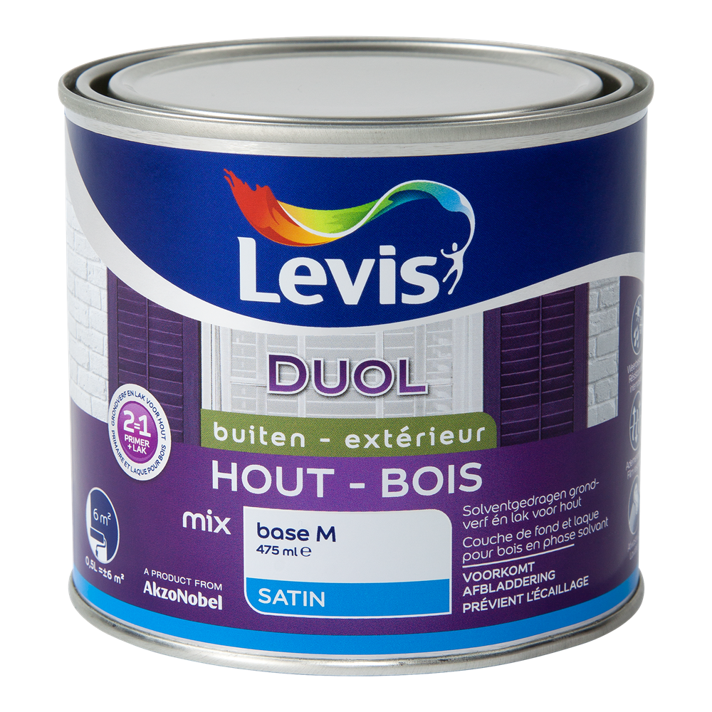 Duol Hout Buiten Satin Mix