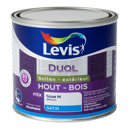 Duol Hout Buiten Satin Mix
