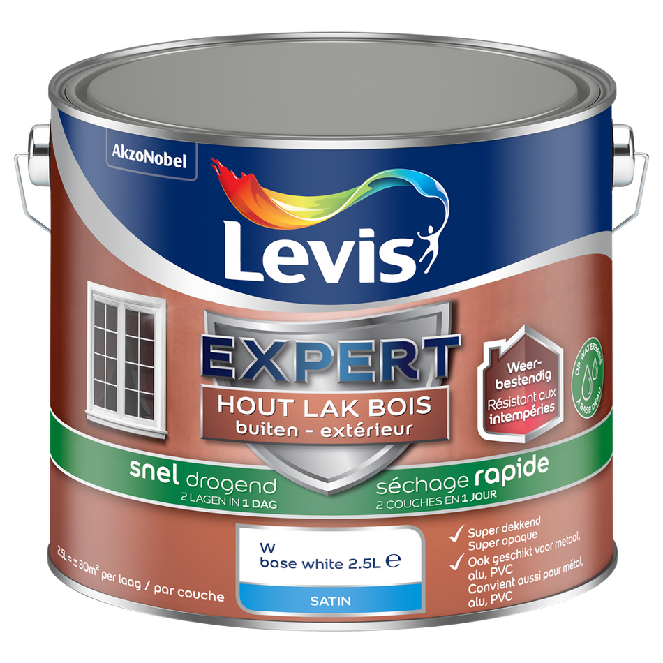 Expert Hout Lak Buiten Sneldrogend Satin Mix