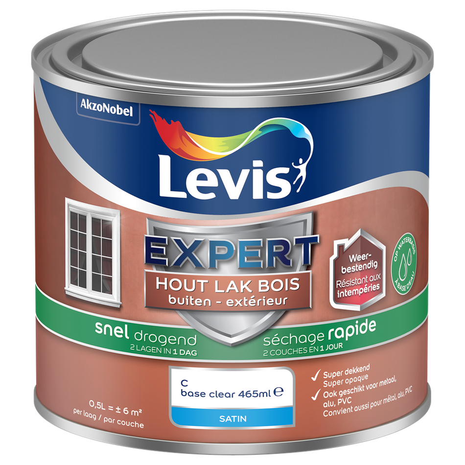 Expert Hout Lak Buiten Sneldrogend Satin Mix