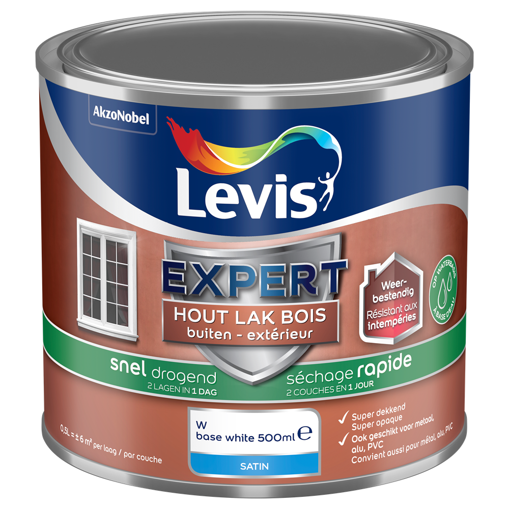 Expert Hout Lak Buiten Sneldrogend Satin Mix