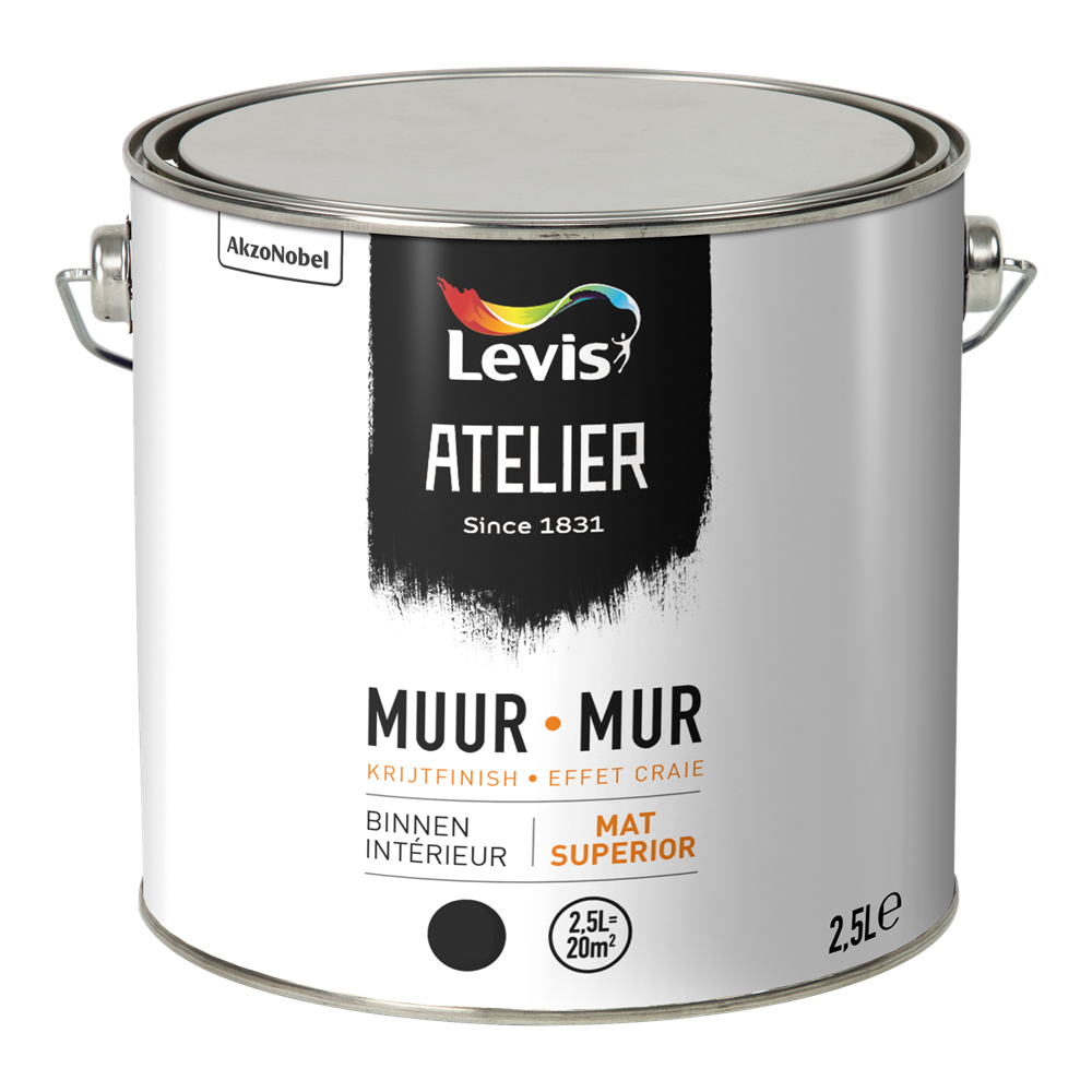 Atelier Muur Binnen Krijt-Effect