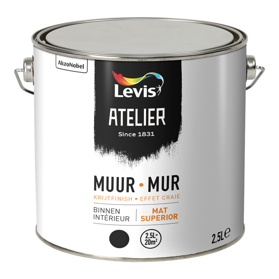 Atelier Muur Binnen Krijt-Effect