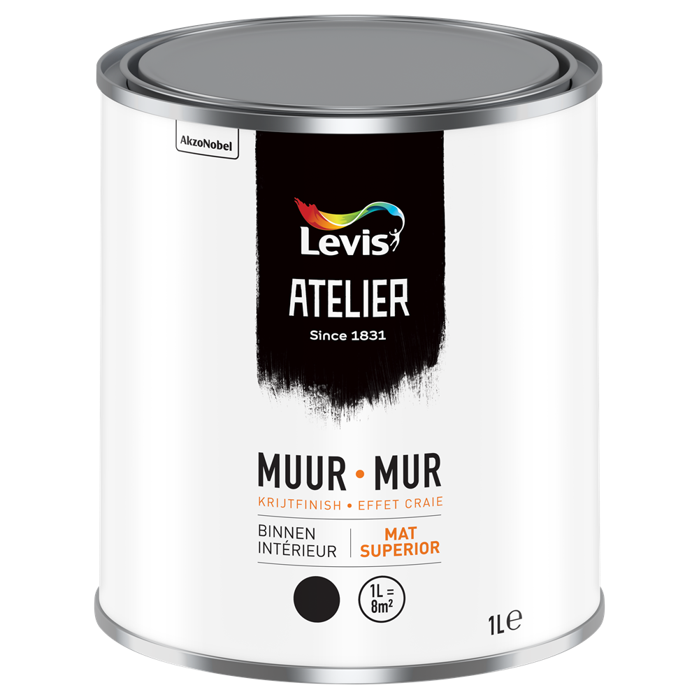 Atelier Muur Binnen Krijt-Effect