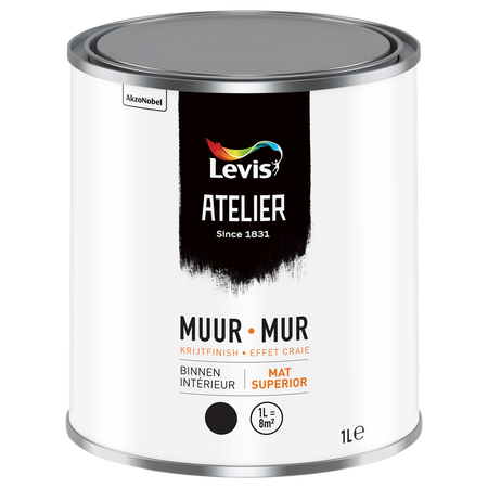 Atelier Muur Binnen Krijt-Effect