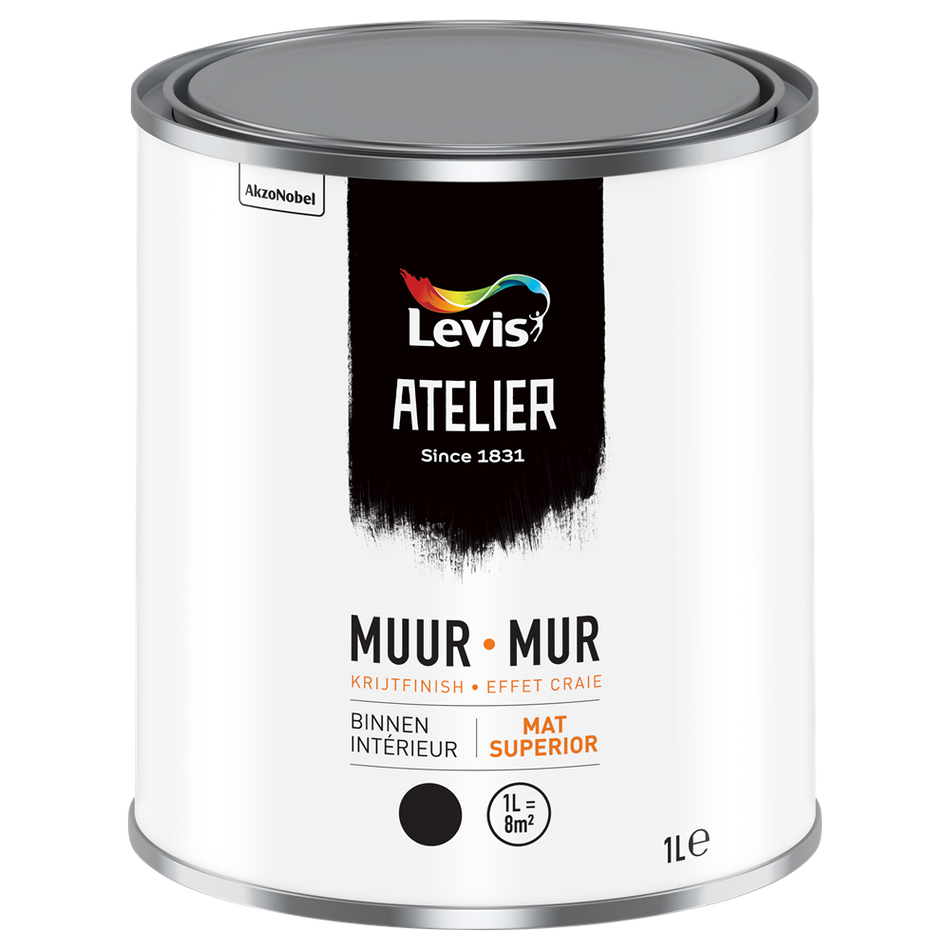 Atelier Muur Binnen Krijt-Effect