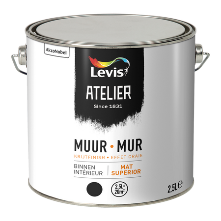 Atelier Muur Binnen Krijt-Effect