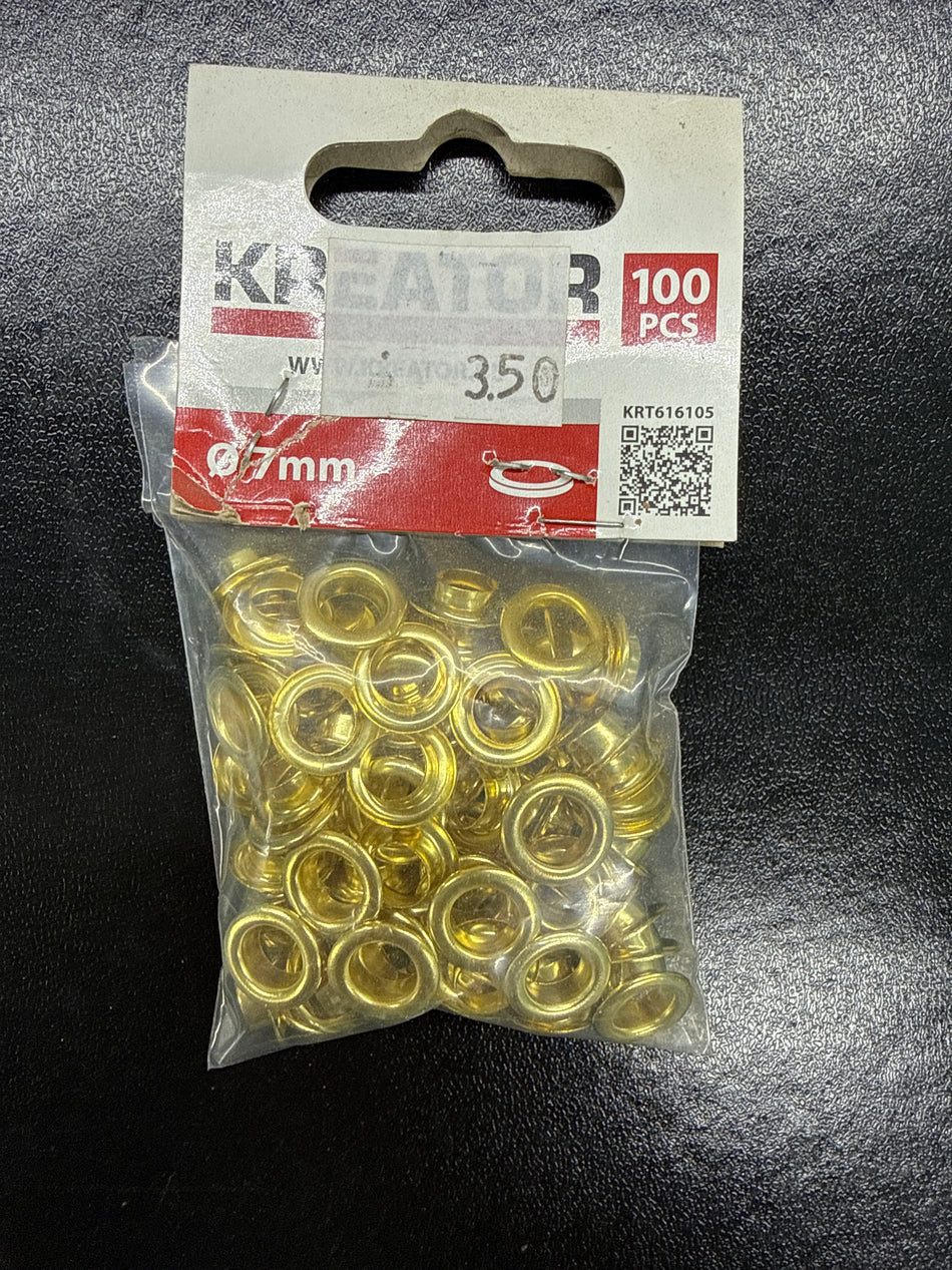 Kreator zeilring 7 mm 100 stuks