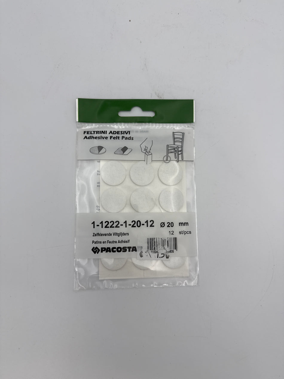 Zelfklevende viltglijders 20 mm