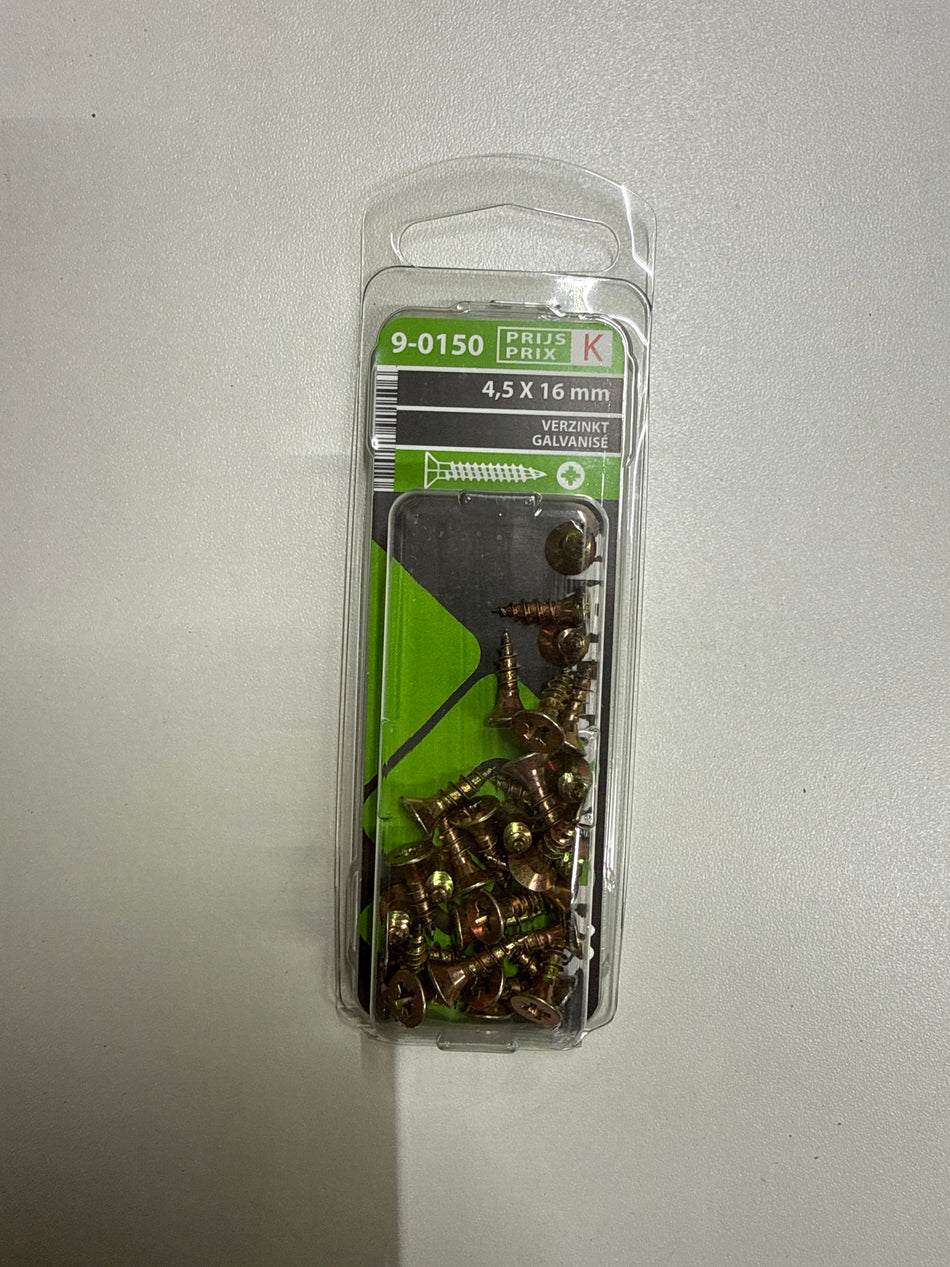 Verzinkt 4,5x16mm