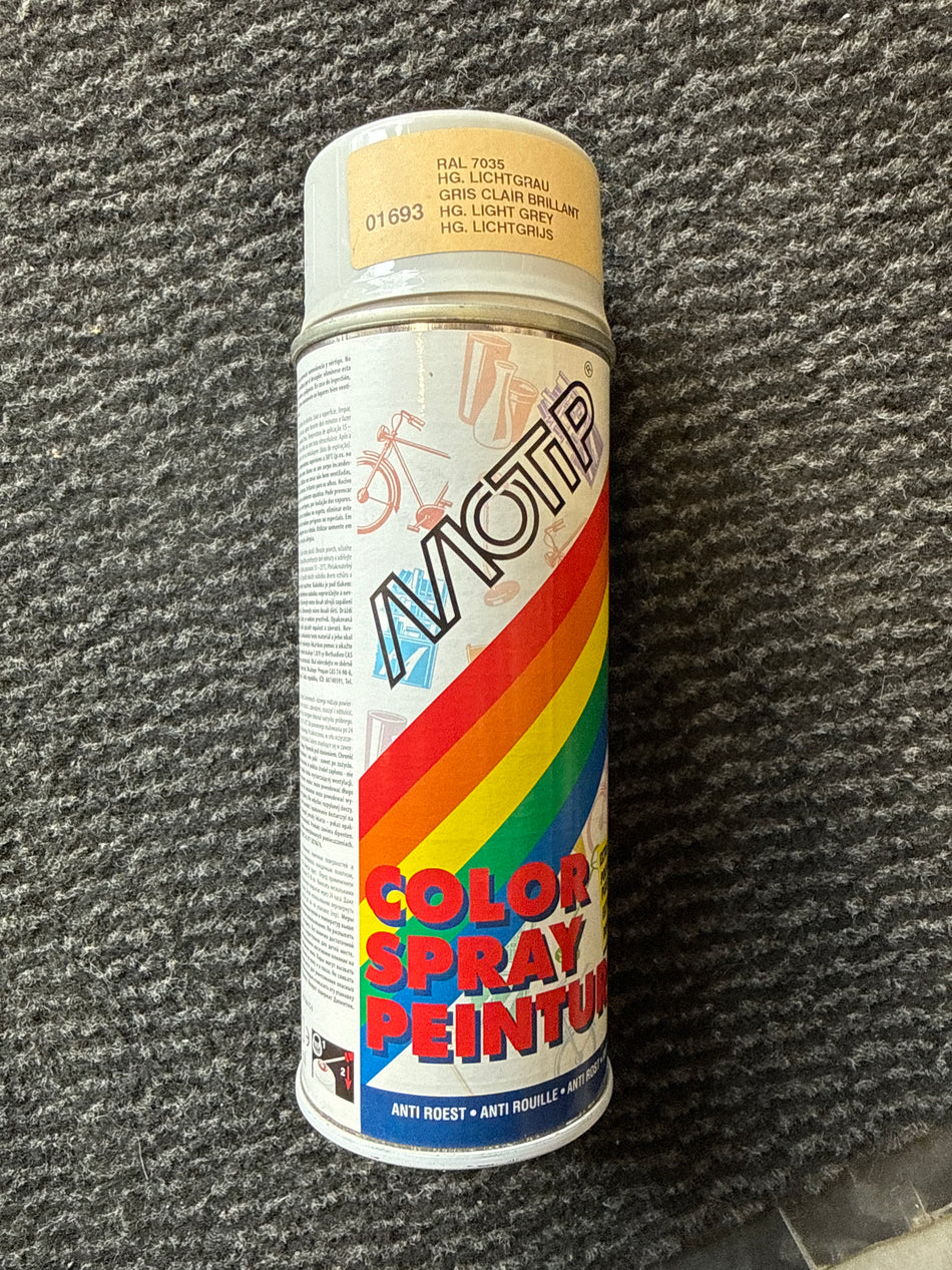 Spray paint lichtgrijs Hoogglans
