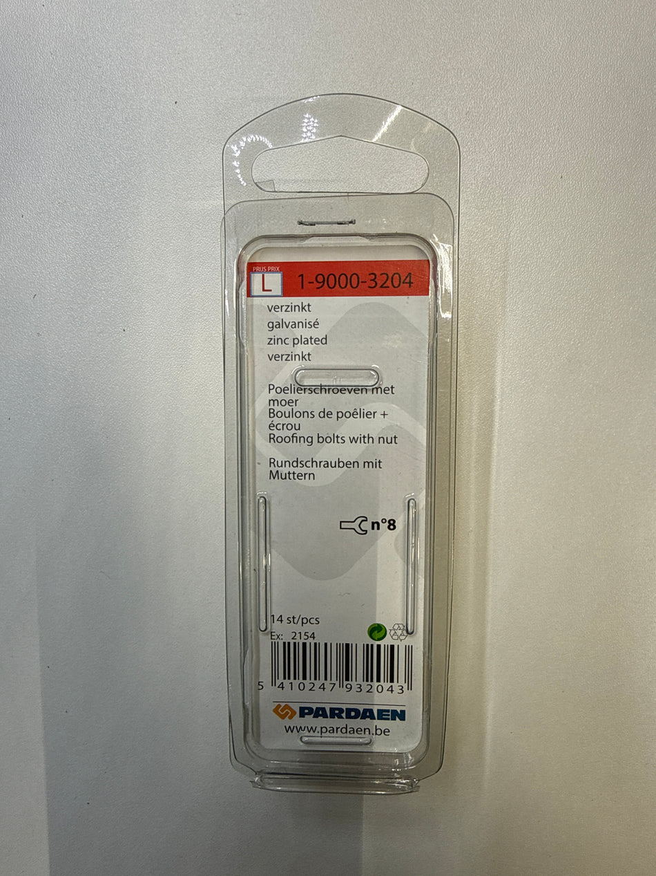 Polierschroeven met moer - M5 x 25 mm