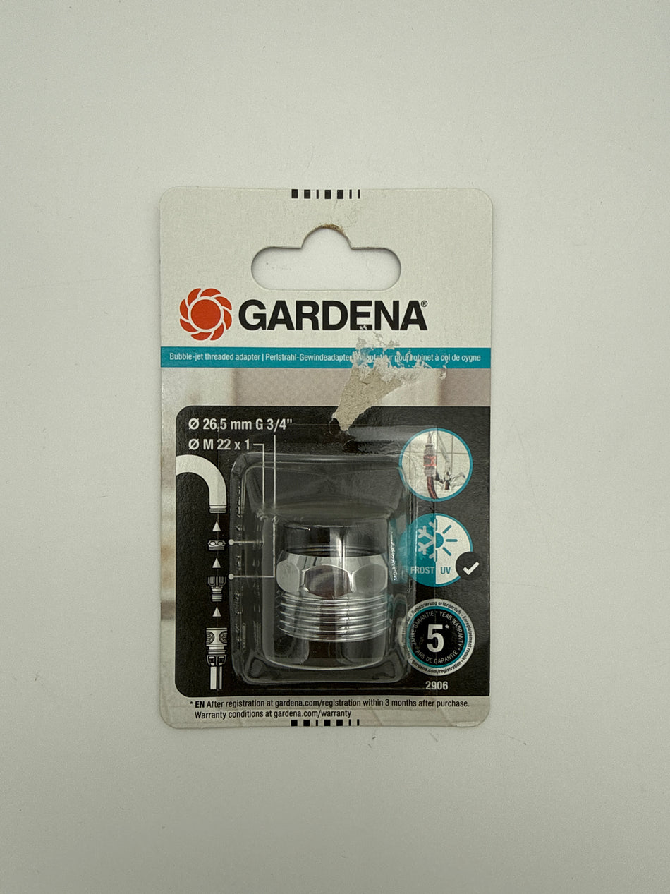 Schroefadapter voor zachte bruisstraal