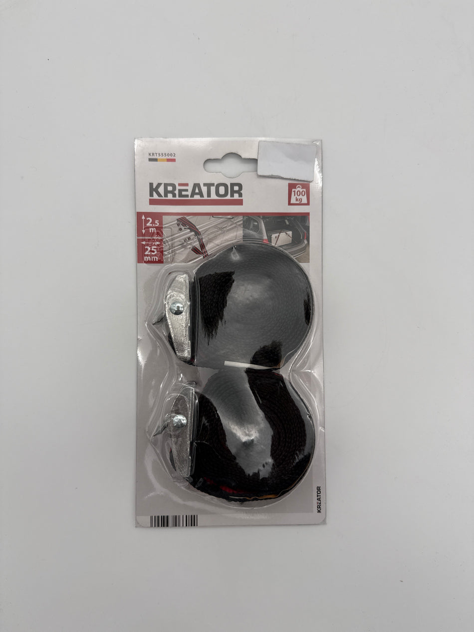 Kreator spanband 2,5 m – 100 kg – set van 2