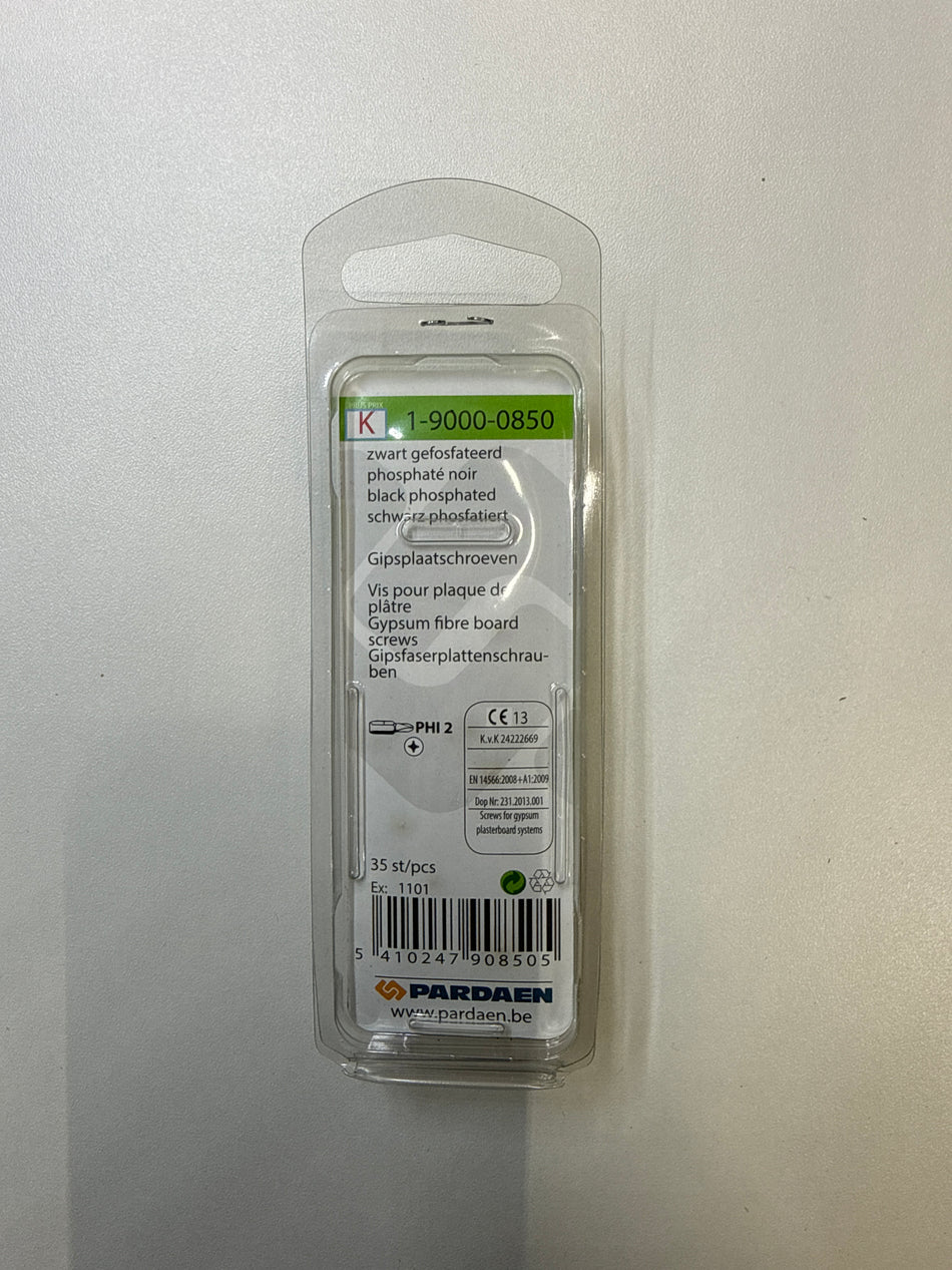 Zwart gefosfateerd 3,6x25mm