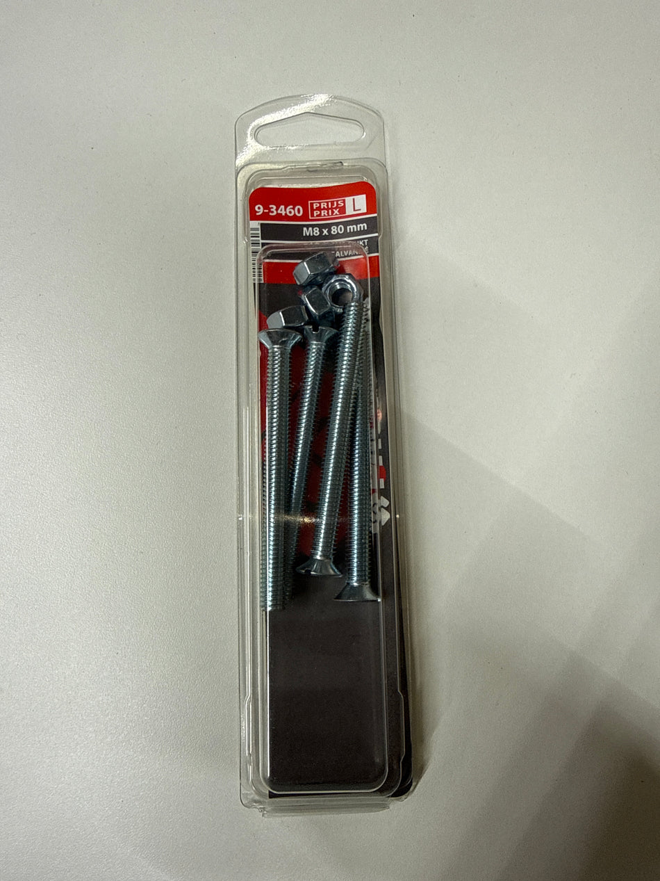 Verzinkt m8x80mm