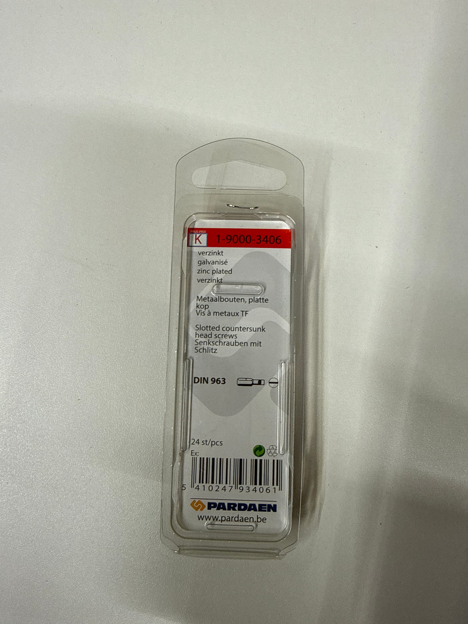 Verzinkt m3x25mm