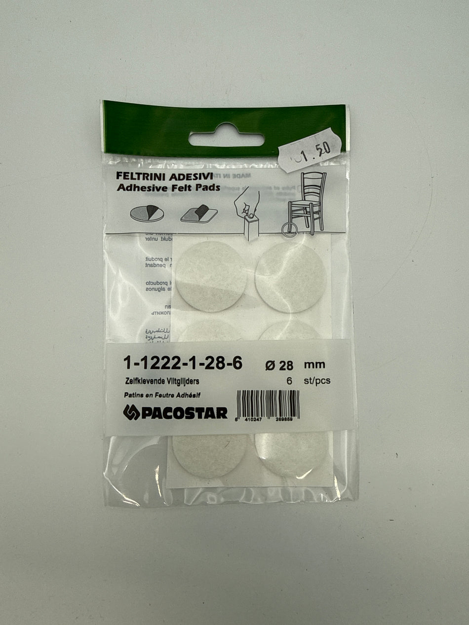 Zelfklevende viltglijders 28mm