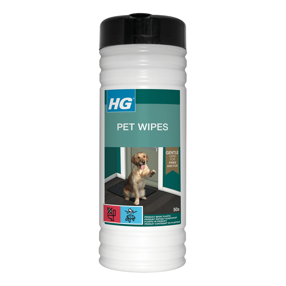 HG pet wipes 50 stuks