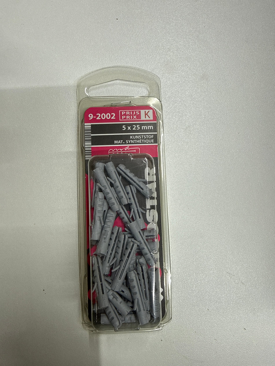Kunststof 5x25mm